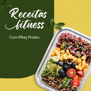 Imagem de capa para o Ebook Receitas Fitness com Whey