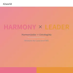 Imagem de capa para o Ebook Relatório de Casal loveTWO: Harmonizador × Estrategista