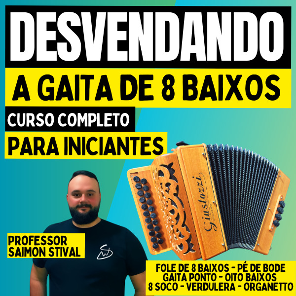 Imagem do curso DESVENDANDO A GAITA PONTO 8 BAIXOS - INICIANTES 