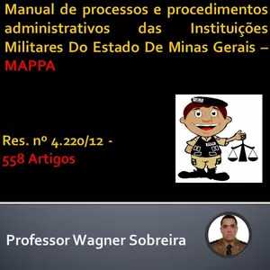 Imagem de capa para o Curso online MAPPA - Manual de processos e procedimentos administrativos das Instituições Militares de MG