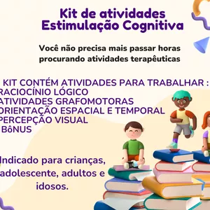 Imagem de capa para o Ebook KIT- ESTIMULAÇÃO COGNITIVA (ADULTO E INFANTIL)