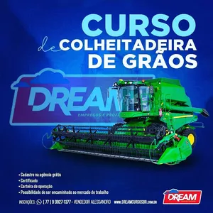 Imagem de capa para o Curso online CURSO DE COLHEITADEIRA DE GRÃOS