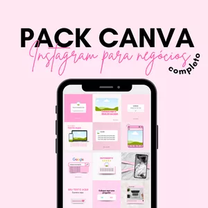 Imagem do curso Pack Canva - Instagram para negócios COMPLETO 