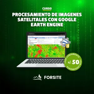 Imagen de portada para Curso online PROCESAMIENTO DE IMAGENES SATELITALES CON GOOGLE EARTH ENGINE