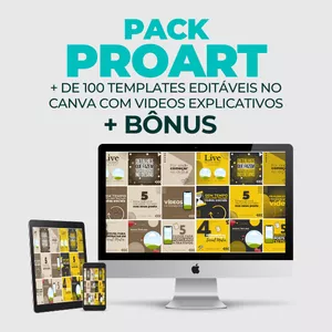 Imagem do curso PACK PROART - CANVA TAMPLATES EDITÁVEIS