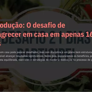 Imagem de capa para o Curso online EMAGRECIMENTO EM ATÉ 16 DIAS
