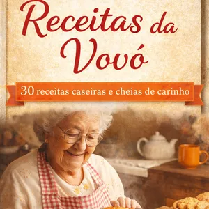 Imagem de capa para o Ebook Caderno de receitas da vovó