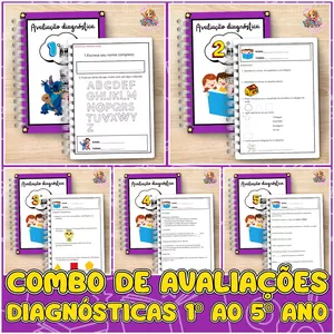 Imagem de capa para o Ebook 🎉 Super Combo – Avaliações Diagnósticas 1º ao 5º Ano ✨ - MAGIA PEDAGÓGICA