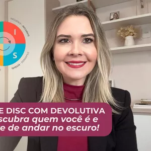 Imagem de capa para o Curso online Análise Comportamental DISC com devolutiva - Descubra quem você é e pare de andar no escuro. 