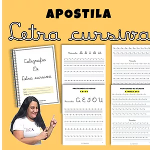 Imagem de capa para o Ebook Caligrafia de letra cursiva