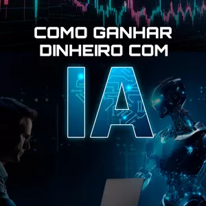 Imagem de capa para o Ebook Como ganhar dinheiro com a IA
