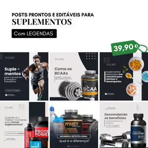 Imagem de capa para o Curso online Pack Canva Suplementos