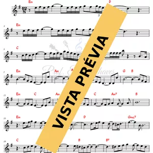 Imagem de capa para o Ebook 🎼 Tudo passará - All of sudden - Nelson Ned - 4038 - Tutorial Partitura e Teclado Fácil
