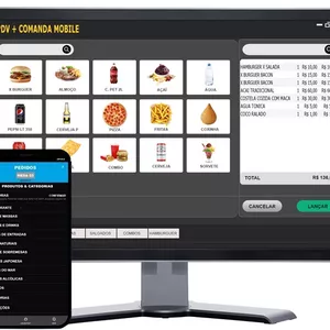 Imagem de capa para o Curso online Sistema PDV Gestão Para Pizzarias Lanchonetes Bares Restaurantes