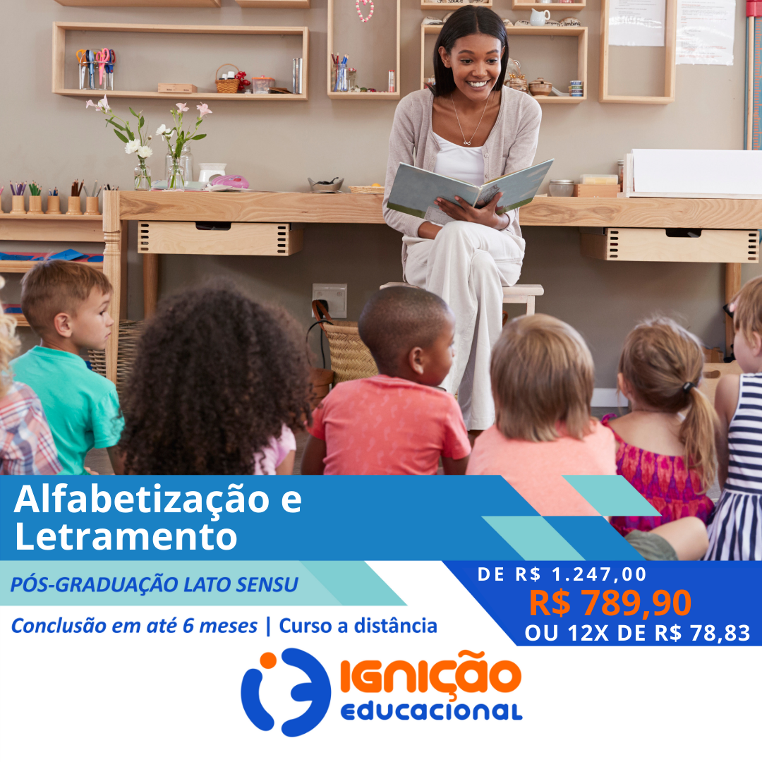 Imagem de Pós-Graduação em Alfabetização e Letramento criado por Grupo Ignição Educacional  na hotmart