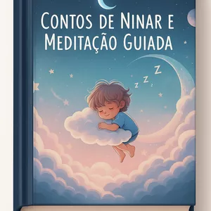 Imagem de capa para o Ebook Contos de Ninar e Meditação Guiada