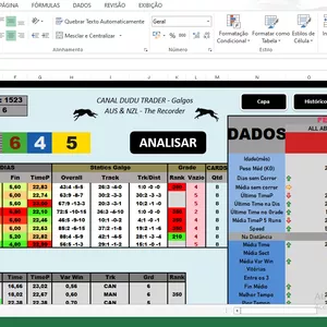 Imagem do curso Planilha Vitalícia de Análise Corridas Galgos - Australianas e Nzl