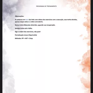 Imagem de capa para o Curso online Planilha de treino para Iniciante feminino Fase 1 (Hipertrofia)