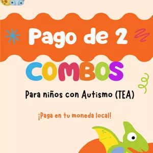Imagen de portada para Ebook 2 Combos de actividades para niños con autismo