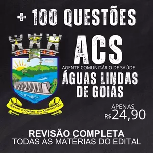 Curso CONCURSO AGENTE COMUNITÁRIO DE SAÚDE ACS - ÁGUAS LINDAS DE GOIÁS  