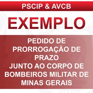 Imagem de capa para o Ebook ENG LEVI - EXEMPLO - PEDIDO DE PRORROGAÇÃO DE PRAZO JUNTO AO CORPO DE BOMBEIROS MILITAR DE MINAS GERAIS - 2021_0101