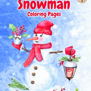 Imagem de capa para o Ebook Livro de Colorir - Boneco de Neve - Vol 1