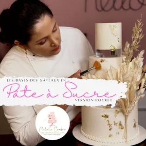 Image de couverture pour le Cours en ligne LES BASES DES GÂTEAUX EN PÂTE À SUCRE
