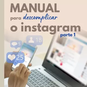 Imagem de capa para o Ebook Manual Para Descomplicar o Instagram