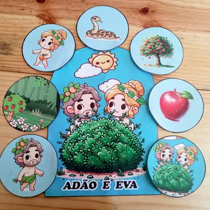 Imagem de capa para o Ebook HISTORIA NA LUVA ADÃO E EVA