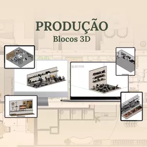 Imagem de capa para o Curso online PRODUÇÃO - BLOCOS 3D