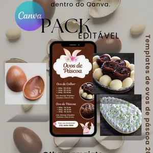 Imagem de capa para o Ebook Pack editável Pascoa 2024