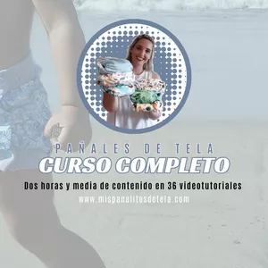 Imagen de portada para Curso online PAÑALES DE TELA: CURSO COMPLETO