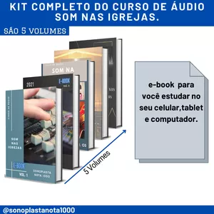 Imagem do curso SONOPLASTA NOTA 1000 - CURSO DE ÁUDIO PARA IGREJAS, MÚSICOS E AMANTES DA MÚSICA