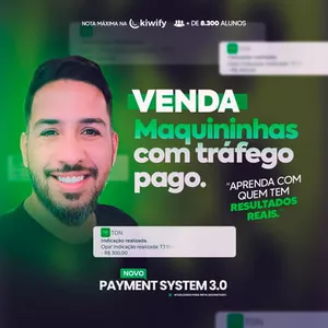 Imagem de capa para o Curso online Venda maquininhas com tráfego pago