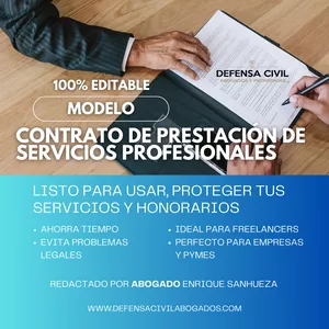 Imagen de portada para Ebook Plantilla/Modelo - Contrato de Prestación de Servicios en PDF – 100% Editable