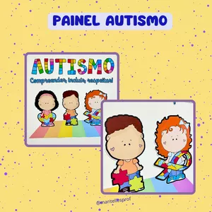 Imagem de capa para o Ebook Painel tema Dia Nacional de Conscientização do Autismo