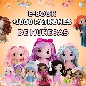 Imagen de portada para Ebook +1000 Patrones de Muñecas Premium 🎁