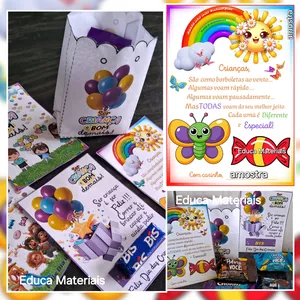 Imagem de capa para o Ebook 💌🌟mini kit de Cartões recadinhos + Sacolinhas paraDia das Crianças 🧒👦👧