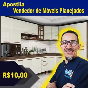 Imagem de capa para o Ebook Apostila Vendedor de Móveis Planejados