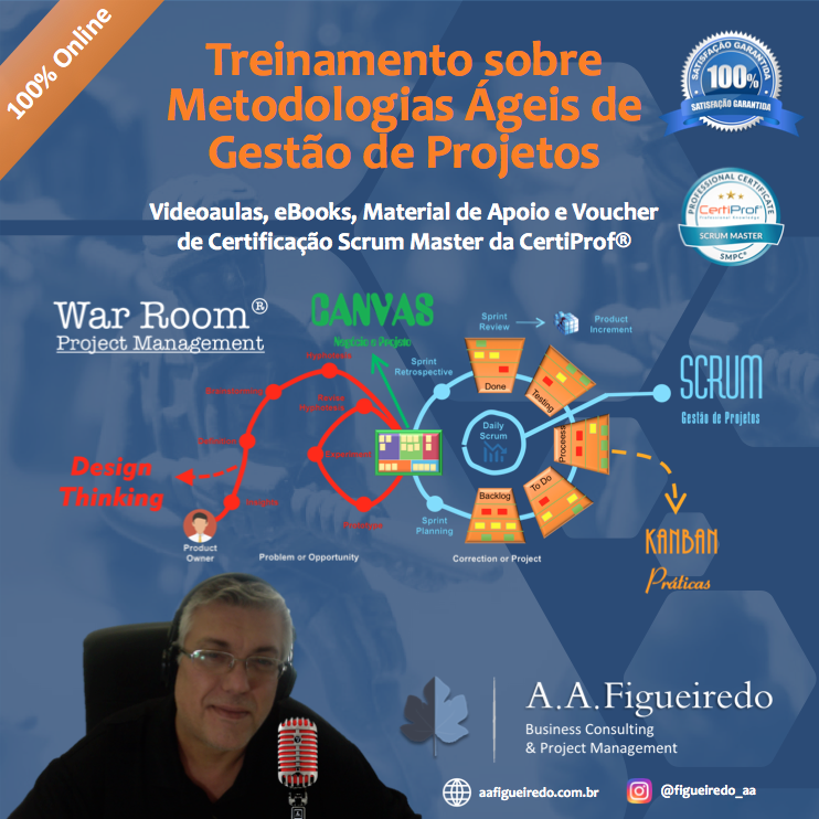 Imagem de Treinamento sobre Metodologias Ágeis de Gestão de Projetos criado por A.A.Figueiredo Consultoria Empresarial Ltda. na hotmart