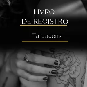 Imagem de capa para o Ebook Livro de registro para tatuagens