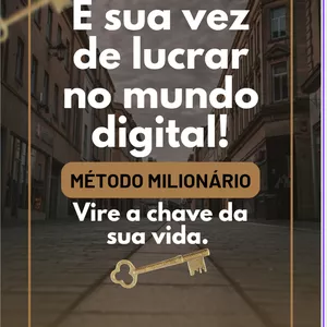 Imagem de capa para o Ebook É Sua Vez de Lucrar no Mundo Digital – Método Milionário