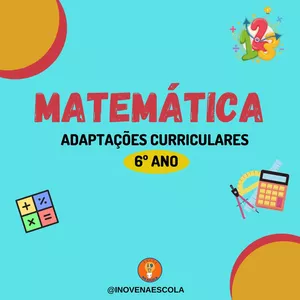 Imagem de capa para o Ebook Matemática 6º ano - Adaptações Curriculares