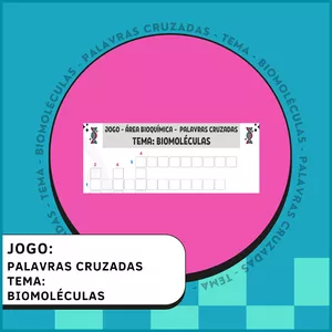 Imagem principal do produto Jogo - Bioquímica - Palavras Cruzadas - Biomoléculas