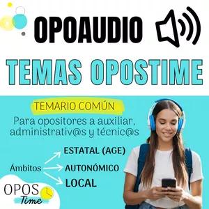 Imagen de portada para Curso online OPOAUDIO: TEMAS OPOSTIME