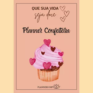Imagem de capa para o Ebook Planner Confeiteiro(a)- Cup Cake