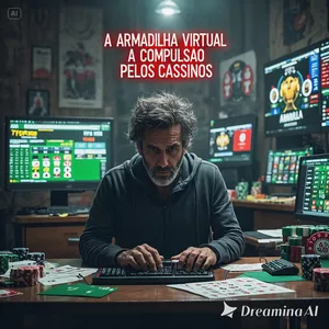Imagem de capa para o Ebook A Armadilha Virtual A Compulsão pelos Cassinos
