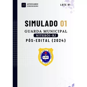 Imagem do curso 05 Simulados GCM Niterói - RJ (Pós edital 2024)
