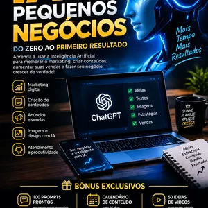 Imagem do curso IA PARA PEQUENOS NEGÓCIOS