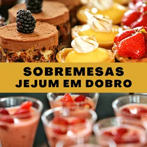 Imagem de capa para o Curso online SOBREMESAS JEJUM EM DOBRO